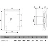 Vonios kambario ventiliatorius Vlano MOON 125 T (su laikmačiu) x1A125 mm