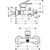 Vonios maišytuvas Hansgrohe Talis E 71740140, šlifuotos bronzos