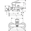 Vonios maišytuvas Hansgrohe Vernis Blend 71440670, juodas matinis