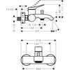 Vonios maišytuvas Hansgrohe Vivenis 75423000