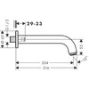 Vonios snapas Hansgrohe Vernis Blend, 71420670, juodas matinis
