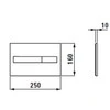WC klavišas Laufen LIS Dual Flush, baltas 8956610000001