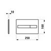 Laufen WC klavišas LIS Dual Flush, chromas 8956610040001