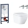 WC komplektas su potinkiniu rėmu GROHE Euro keramikinis WC 39536000