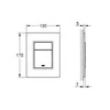 WC nuleidimo mygtukas Grohe Skate Cosmopolitan S, 37535000