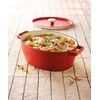 Bikuva.lt Ketaus puodas 29cm 3,8l SLOWCOOK ovalus raudonas