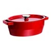 Bikuva.lt Ketaus puodas 29cm 3,8l SLOWCOOK ovalus raudonas