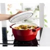 Bikuva.lt Ketaus puodas 29cm 3,8l SLOWCOOK ovalus raudonas