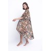 Sha Sha ShaSha gelėtas paplūdimio kimono Exotic flower