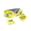 Post-it 3M 654Y-20 lipnus lapelis Kvadratas Geltona 100 lapai