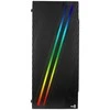 AEROCOOL AEROPGSSTREAK-A-BKRG kompiuterio dėklas ATX Aerocool STREAK RGB USB 3.0 – DVIGUBA RGB JUOSTA 1x80mm VENTILIATORIUS