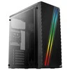 AEROCOOL AEROPGSSTREAK-A-BKRG kompiuterio dėklas ATX Aerocool STREAK RGB USB 3.0 – DVIGUBA RGB JUOSTA 1x80mm VENTILIATORIUS