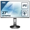 Monitorius AOC U2790PQU LED IPS 27 colių UHD 3840x2160p 50M:1 (tipas 1000:1) 350cd 5ms HDMI2.0/HDMI1.4/DP/2xUSB3.0 SPK 2x2W, HAS/Pivot, kol.:Juodas