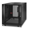 APC NETSHELTER SX 12U SERVER RACK ENCLOSURE 600MM X 1070MM W/ SIDES Juodas