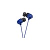 Į ausis įkišamos laidinės Ausinės JVC HA-FX102AE XTREME XPLOSIVES su "ultimate bass sound" technologija, mėlynos