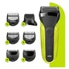 Barzdaskutė Braun Series 3 81702942 skustuvas vyrams Apkarpymo mašinėlė Juoda, Žalia