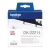 Brother Brolis | DK-22214 Nepertraukiamo ilgio popierinė etiketė | Juodas, Baltas | DK | 12 mm | 30,5 m