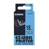 Casio XR-18BU1 etikečių juostelė Juoda ant mėlynos