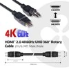 Club 3D CLUB3D HDMI 2.0 4K60Hz UHD 360 laipsnių sukamasis kabelis 2m/6.74ft