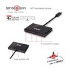 Club 3D CLUB3D Multi Stream Transport Hub DisplayPort 1.2 Quad Monitorius USB maitinamas