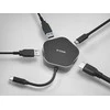 D-Link DUB-M420 knyginių kompiuterių dokas / jungčių replikatorius Vielinis Thunderbolt 3 Juoda, Sidabras