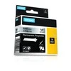 DYMO Rhino Professional, poliesterio juosta, 6 mm, juodas tekstas ant metalinės juostos, 5,5 m 1805441