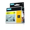 DYMO Rhino Professional, pastebimas susitraukiantis vamzdelis, 12x1,5 mm, juodas tekstas ant geltonos žarnos, 1,5 m, 18056