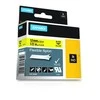 DYMO 18490 RHINO Nailono Juostelė 12mm x 3,5m (geltona / juodas šifras)