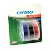 DYMO 3D Juostelės Mechaniniams Etikečių Spausdintuvams 9mm x 3m / raudona/mėlyna/juoda (S0847750)