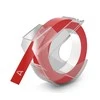 Juostelė DYMO, 9x3mm, plastikinė Balta/Raudona