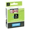 DYMO D1 ženklinimo juosta standartinė 19mm, raudona ant balto, 7 m voleliu (45805) DYMO / S0720850