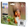 Epson Squirrel C13T37884010 rašalo kasetė Originalus Juoda, Žydras, Šviesus Cyan, Šviesi Magenta, Rausvai raudona, Geltona 1 vnt