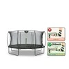 EXIT Silhouette trampoline ø427cm - juodas Lauke Turas Spyruoklė Ant žemės pastatomas batutas