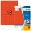 HERMA 4367 etiketė spausdinimui Raudona Lipni spausdintuvo etiketė