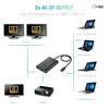 I-TEC USB C prie Dual DisplayPort Video Adapteris 2x DisplayPort 4K Ultra HD suderinamas su Thunderbolt 3