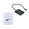 I-TEC USB C prie dviejų HDMI prievadų vaizdo adapteris 2x HDMI prievadas 4K Ultra HD suderinamas su Thunderbolt 3