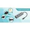 I-tec Metal C31HUBMETAL403 sąsajos šakotuvas USB 3.2 Gen 1 (3.1 Gen 1) Type-C 5000 Mbit/ai Pilka