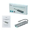 I-TEC USB C metalo nano dokas stotis 1xHDMI 4K 1xSD kortelių skaitytuvas 1xmicroSD kortelių skaitytuvas 1xGLAN 1xgarsas 3x USB 3.0 prievadas 1x USB-C PD