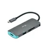 I-TEC USB C metalinis nano dokas 1xHDMI 4K 1xSD kortelių skaitytuvas 1xmicroSDCardreader 3xUSB 3.0 prievadas 1xUSB-C PD suderinamas su T