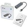 I-tec Metal U3HUBMETAL403 sąsajos šakotuvas USB 3.2 Gen 1 (3.1 Gen 1) Type-A 5000 Mbit/ai Pilka