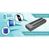 I-TEC USB 3.0 įkrovimo HUB 10 prievadų prievadas su išoriniu maitinimo adapteriu 48 W 10x USB įkrovimo prievadas, skirtas planšetiniams kompiuteriams Nešiojamiesiems kompiuteriams Ultrabooks kompiuteriams