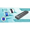 I-TEC USB 3.0 Charging HUB 13 prievadų prievadas su išoriniu maitinimo adapteriu 60 W 13x USB įkrovimo prievadas, skirtas planšetiniams kompiuteriams Nešiojamiesiems kompiuteriams Ultrabook kompiuteriams