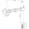 iiyama DS1001C-B1 monitoriaus laikiklis arba stovas 76,2 cm (30") Gnybtas Juoda