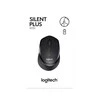 Tyli belaidė optinė pelė Logitech B330, Juoda