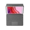 Logitech Combo Touch mobiliojo įrenginio klaviatūra QWERTZ Vokiečių Grafitas Smart Connector