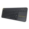 Logitech K400 Plus klaviatūra Radijo dažnio belaidė QWERTY Skandinaviškas Juoda