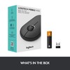 Minimalistinė moderni ir tyli belaidė pelė Logitech Pebble M350, Grafito spalvos