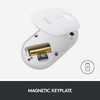 Minimalistinė moderni ir tyli belaidė pelė Logitech Pebble M350, Grafito spalvos