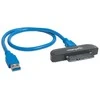 Manhattan 130424 kabelių sąsaja / invertavimo adapteris USB 3.0 SATA L-type Juoda