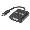 Manhattan 151771 kabelių sąsaja / invertavimo adapteris USB-C VGA Juoda